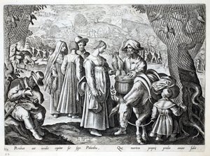 Vendeurs de pigeons ramiers, illustration de 